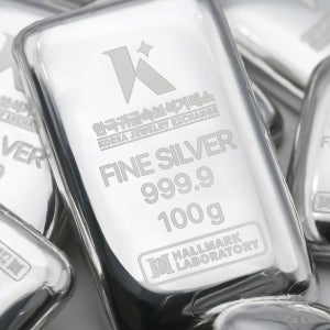 한국귀금속보석거래소 [한국귀금속보석거래소] 100g 진공 실버바 999.9 한귀보 포나인 은바
