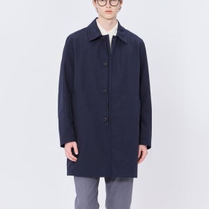 [헤지스 남성] [스테디셀러] 네이비 면혼방 하프코트 WHCO5A202N2