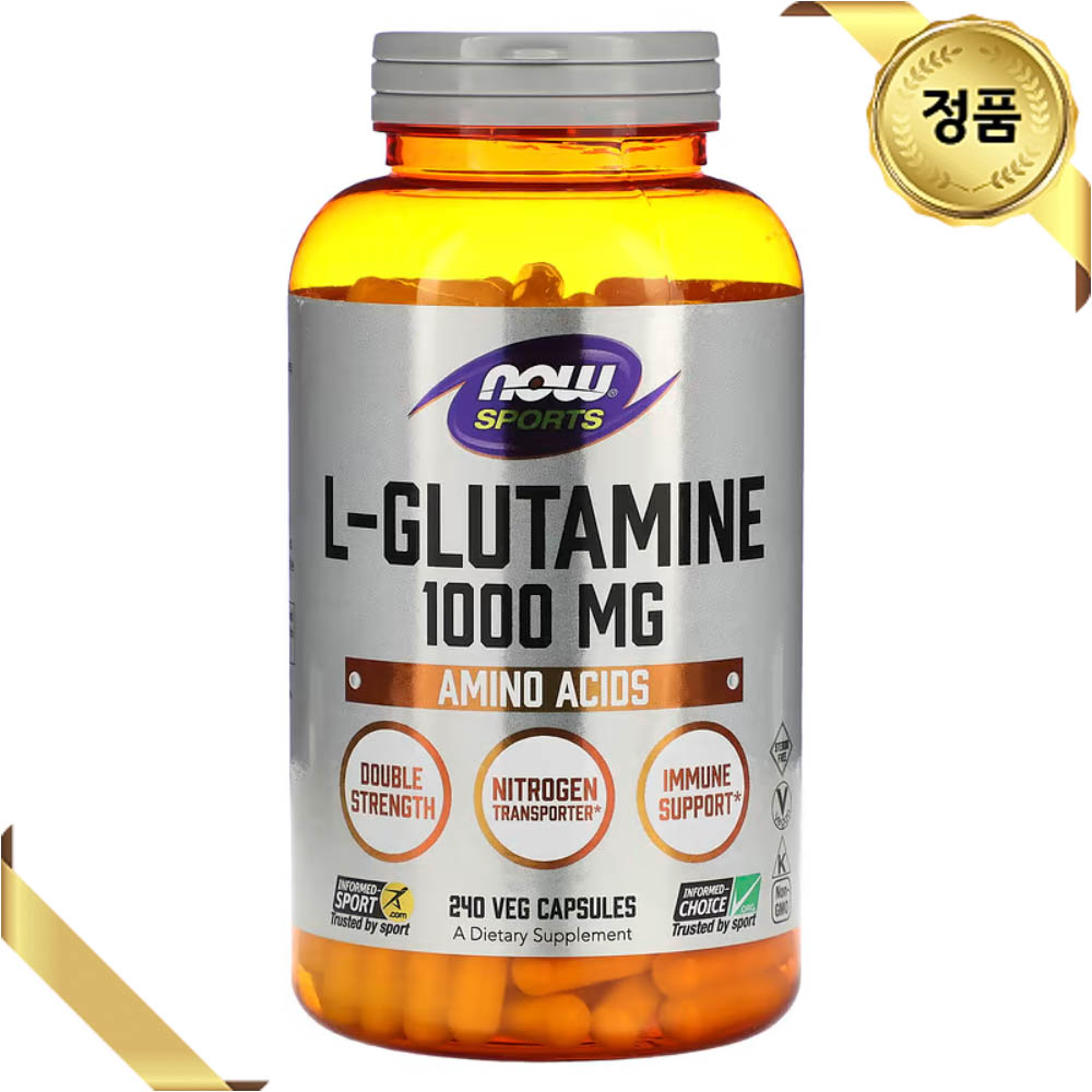 나우푸드 <b>L-글루타민 1000mg</b> 캡슐  240정  1개