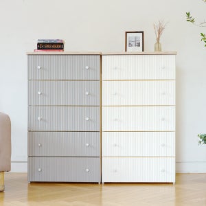 보노하우스 보니 템바보드 우드상판 플라스틱 서랍장 3단 4단 5단 수납 정리함 옷장