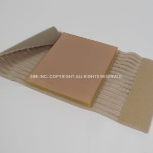 [국내개발, 국내생산] 3레이어 피부 봉합 트레이너 - 착용식 피부 봉합 실습 패드 훈련 간호대 실습 키트 실습용 실리콘 의대생