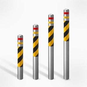 전기차 충전소 스텐 볼라드 B형 - 매립식 76파이