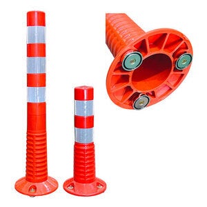 차선규제봉 H450 (750) - 자석식 협착 탄력봉 수입,시선유도봉/ 탄력봉/ 우레탄봉