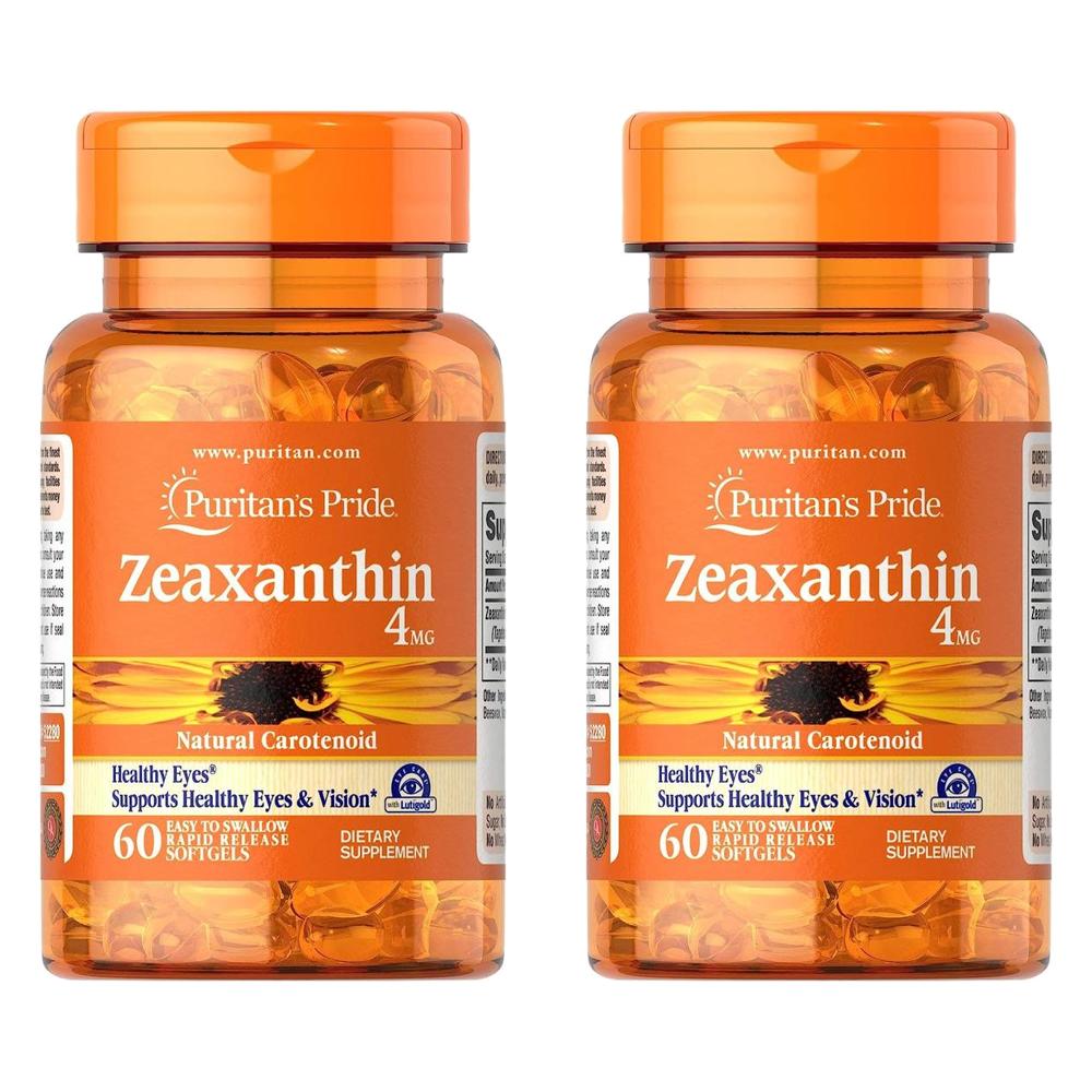 퓨리탄프라이드 Puritans Pride <b>Zeaxanthin</b> 제아잔틴 4mg 60정 2팩