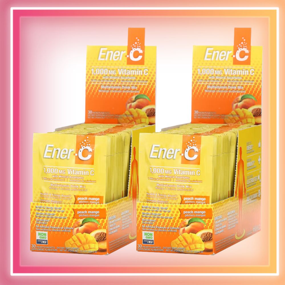 에너C 멀티 발포 <b>비타민</b> <b>1000mg</b> 가루 <b>피치 망고</b> 60포