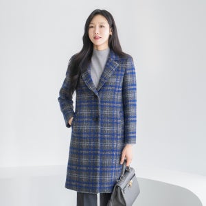 [클래씨마담]블루체크울롱코트-CO2512019-
