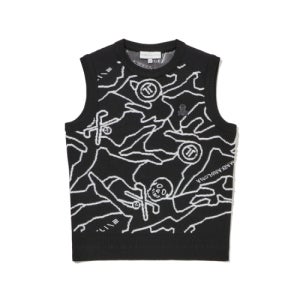 [마크앤로나] W T-LINE CAMOUFLAGE JQD KNIT VEST LS1XV82F LS1XV82F