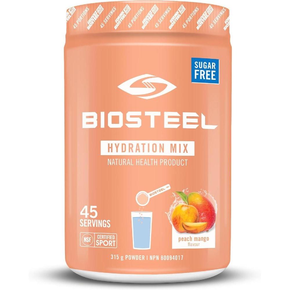 BIOSTEEL 복숭아 망고 스포츠 드링크 파우더 315G