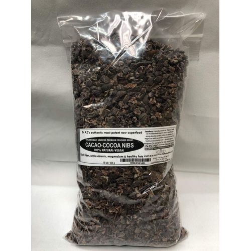 생 <b>카카오</b>/코코아 닙스 100% 생 <b>초콜릿</b> 아리바 나시오날 <b>Raw</b> Cacao / Cocoa Nibs 100% <b>Raw</b> Chocolate Arriba Nacional Bean 16o