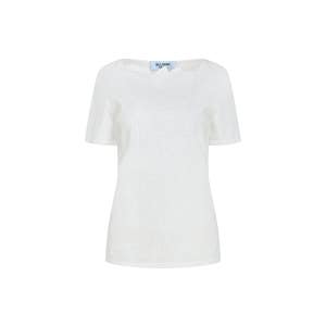 [블루걸] 로즈 모티브 하프 슬리브 니트 (WHITE) ERTA1POA5W