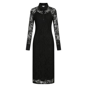 [블루걸] 플로럴 레이스 원피스 +이너 세트 (BLACK) EPTA0OPA3