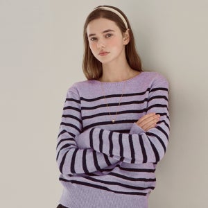 [슬로우롤리] Roi boat neck knit_3 Colors