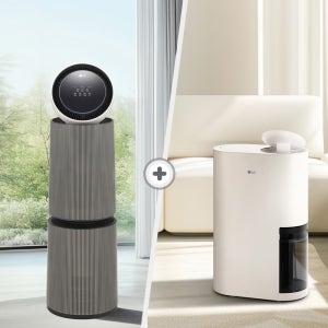 [Npay 결제혜택가 164만] LG 퓨리케어 AI 360 공기청정기 + LG 휘센 오브제컬렉션 제습기 AS336NSLC + DQ214MEGA