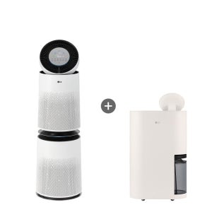 LG 퓨리케어 AI 360 공기청정기 + LG 휘센 오브제컬렉션 제습기 AS285DWWC + DQ214MEGA