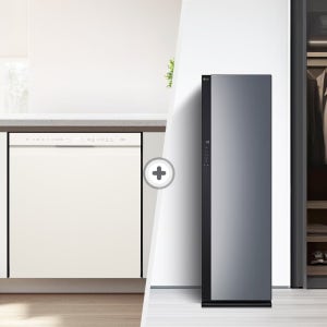 LG 디오스 오브제컬렉션 식기세척기 + LG 스타일러 DUE5BGL1E + SC5GMR52