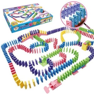 알라딘 프리미엄 도미노 보드게임 장난감 202PCS 엔딩깃발 계단 회전대 다양한 구성