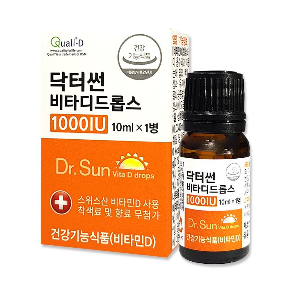 닥터썬 비타디<b>드롭</b>스 1000IU / 임산부 수유부 성인 남녀 청소년 어린이 <b>비타민D</b>3 결핍 <b>드롭</b>