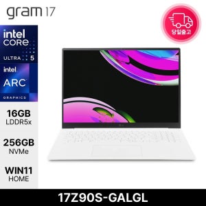 LG전자 그램17 17Z90S-GALGL Ultra5 125H Arc 17인치 업무용 대학생 노트북 16GB 256GB EDEN