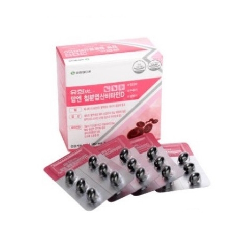 유한메디카 맘엔 철분 엽산 비타민D 500mg x 60캡슐, 1개