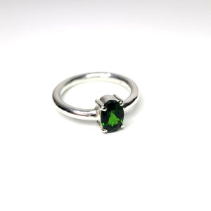 다이옵사이드 오벌 실버반지(5mm× 7mm), 파랑은 실버주얼리