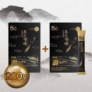 리얼당당 흑도생배 2박스 (15g x 200포) 흑도라지/생강/배/꿀
