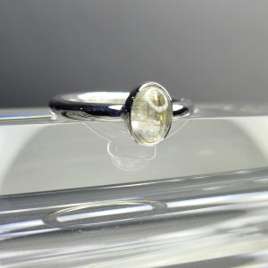 침수정 오벌 (7mm× 5mm)실버반지, 파랑은 실버주얼리