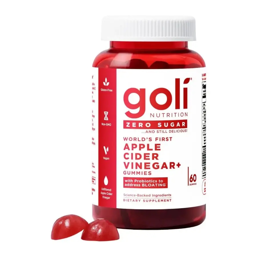 <b>골리 뉴트리션</b> 애플 사이다 비니거 사과식초 구미젤리 무설탕 60정 월드 퍼스트 애사비