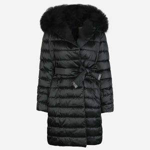 막스마라 [카드 7% 추가할인][막스마라]5F 2529496055600 003 노베프 퍼 벨티드 패딩 자켓 블랙