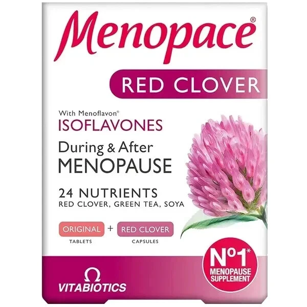 비타바이오틱스 <b>메노페이스</b> 레드클로버 28정 &amp; 28캡슐 듀얼팩 총 56정  1개  56회분