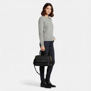 코치 슬라우치 로그 탑 핸들 백 CCC39 B4BK 270798