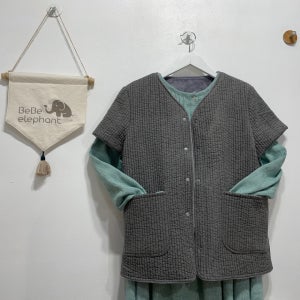 3 ) 반팔누빔조끼(색상선택가능), 아기코끼리 (BeBe elephant)