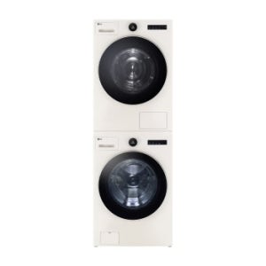 LG 트롬 AI 오브제컬렉션 세탁기 + LG 트롬 AI 오브제컬렉션 건조기 + 스태킹키트 KX25EFE-5EE