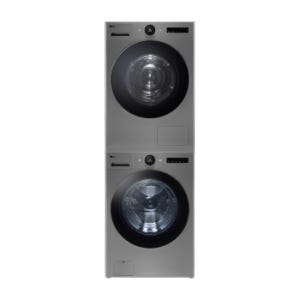 LG 트롬 AI 오브제컬렉션 세탁기 + LG 트롬 AI 오브제컬렉션 건조기 + 스태킹키트 KX25VF-5VS