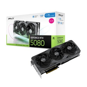 PNY 지포스 RTX 5080 OC D7 16GB Triple Fan 그래픽카드 STCOM