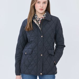 [닥스 골프 여성] [스테디셀러]네이비 단색 패딩점퍼 WNJU5A101N3