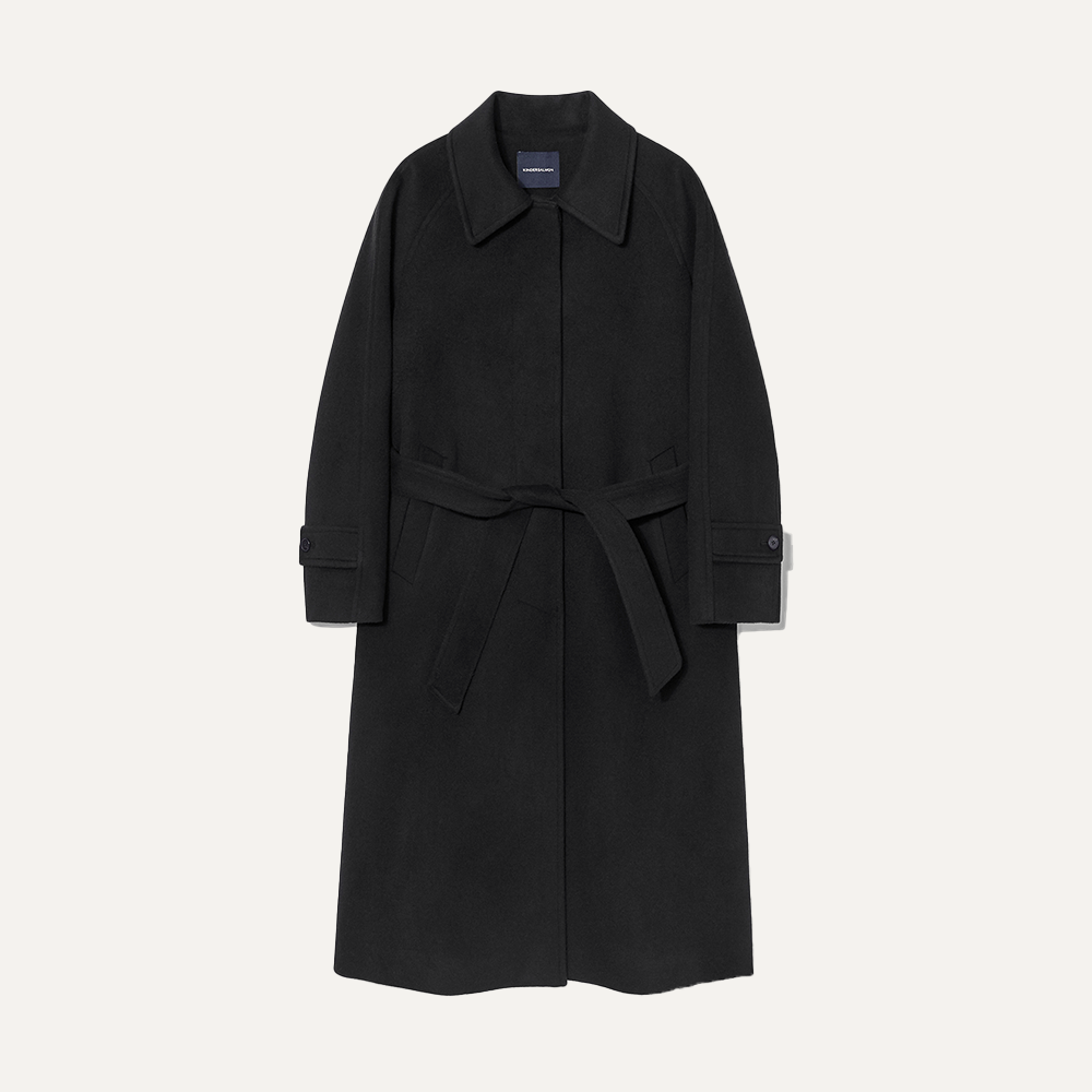 [킨더살몬] Cashmere Single Coat Black