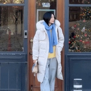 6DA32419NN_추위대비 벨티드 롱패딩[후드,패딩,벨트,허리벨트,롱패딩,롱,긴,겨울,추위대비,아우터,점퍼]