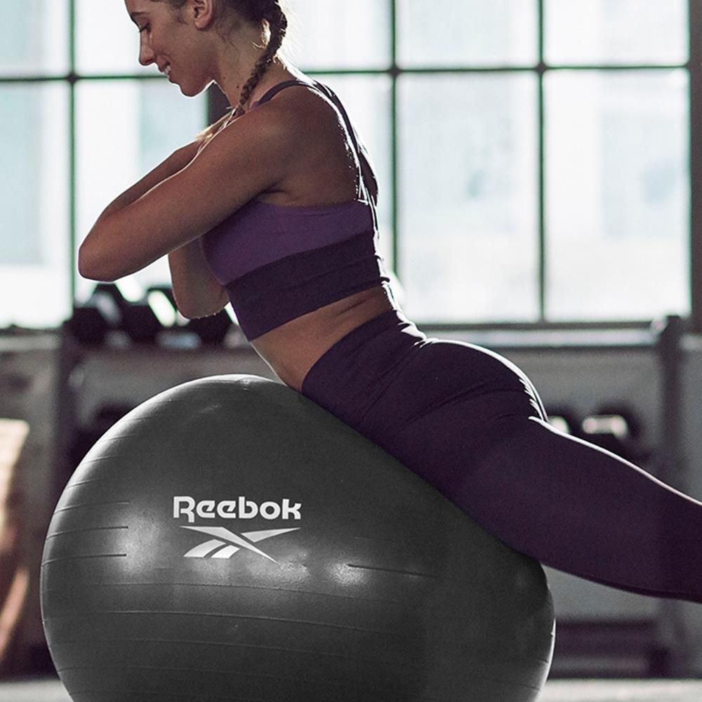 리복 트레이닝 짐볼 75cm 블랙 홈트레이닝 액티브한 간편한운동 짐볼<b>헬스 밸런스</b>운동 필라테스짐볼 살빼기