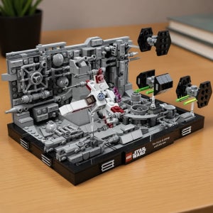 레고 스타워즈 데스스타 참호 돌파 디오라마 75329