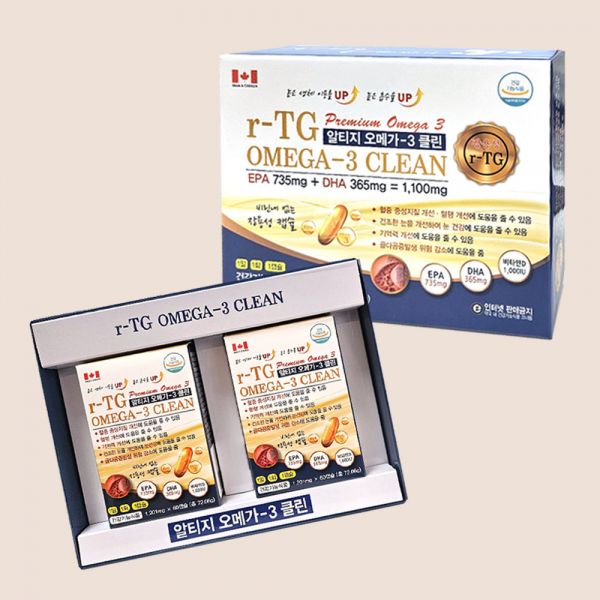 <b>기타</b> 알티지 <b>오메가 3</b> 클린-EPADHA 1100mg /4개월분