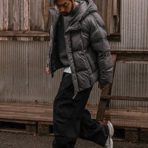 (XL-6XL)로르하트 후드웰론패딩[C-UBX 커플룩 발열안감 핸드워머 밑단스트링 빅사이]