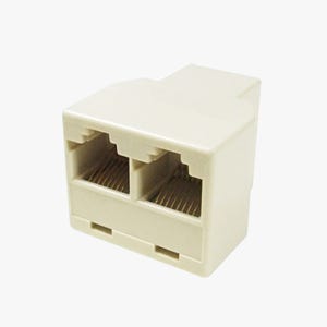 RJ-45 Y형 커플러 랜선 전화선 연장 커넥터 8P8C 연결젠더