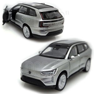 [데코앤] 웰리 볼보 EX90 전기차 미니카 풀백 다이캐스트 피규어