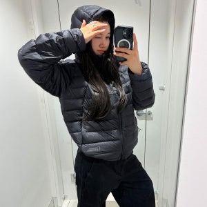 내셔널지오그래픽 N261UDW200 모션라이트 경량 구스다운 점퍼 BLACK