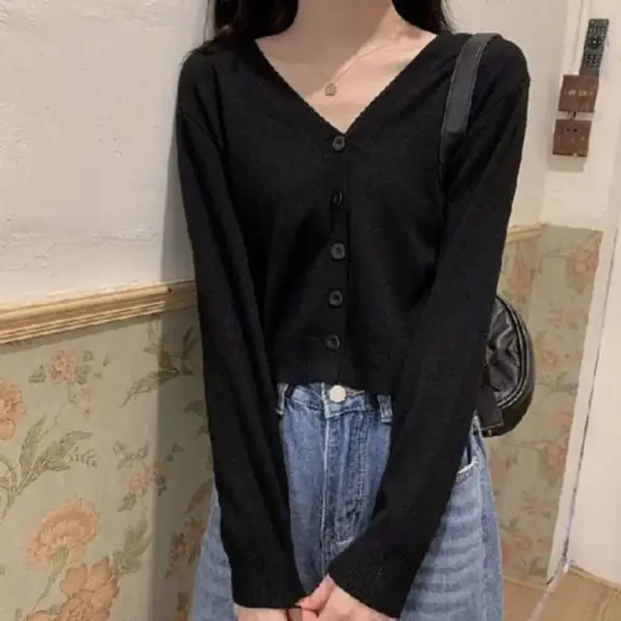 알티피아 롱<b>티 스탠다드</b> 단추 걸스 <b>V라인</b> 스타일링올데이 니트가디건