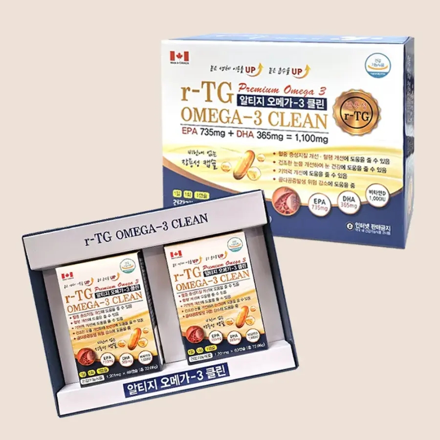 <b>기타</b> 알티지 <b>오메가 3</b> 클린-EPA,DHA 1100mg /4개월분