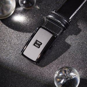 [닥스 액세서리] [Premium]이태리 수입가죽 블랙 자동벨트 DBBE6E372BK