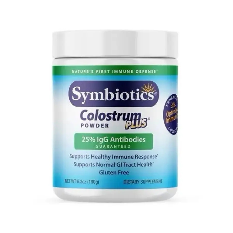 Symbiotics 심바이오틱 초유 플러스 파우더 <b>면역</b> 강화 건강 보조 식품 6.3oz (170g) 유통기한 2027년 4월 1