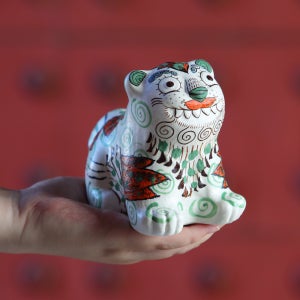 해피호랑이 하양 , 장미경작가, 꼭두도예 장미경