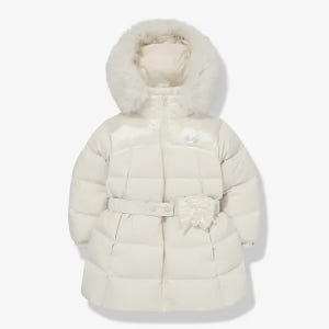 휠라 키즈 구스 글로시 벨티드 롱다운 BEIGE FK254DJ07G003 260